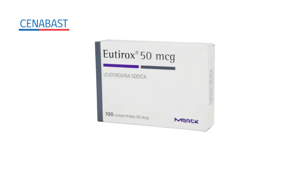 EUTIROX LEVOTIROXINA 50 MCG X 100 COMPRIMIDOS [CENABAST]