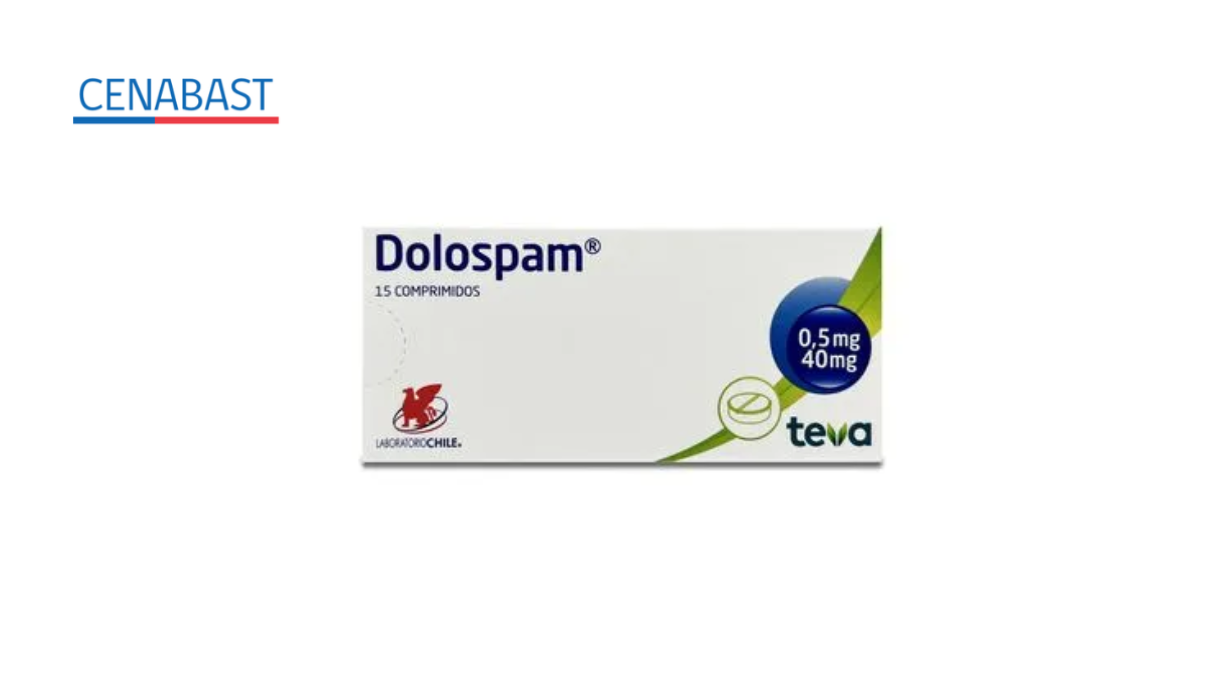DOLOSPAM ATROPINA + PAPAVERINA 0,5/40 MG X 15 COMPRIMIDOS [CENABAST]