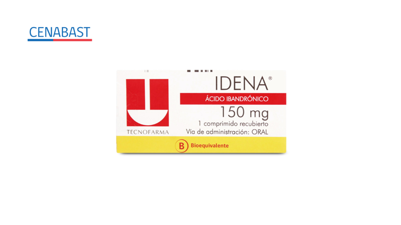 IDENA ACIDO IBANDRONICO 150 MG X 1 COMPRIMIDO RECUBIERTO [CENABAST]