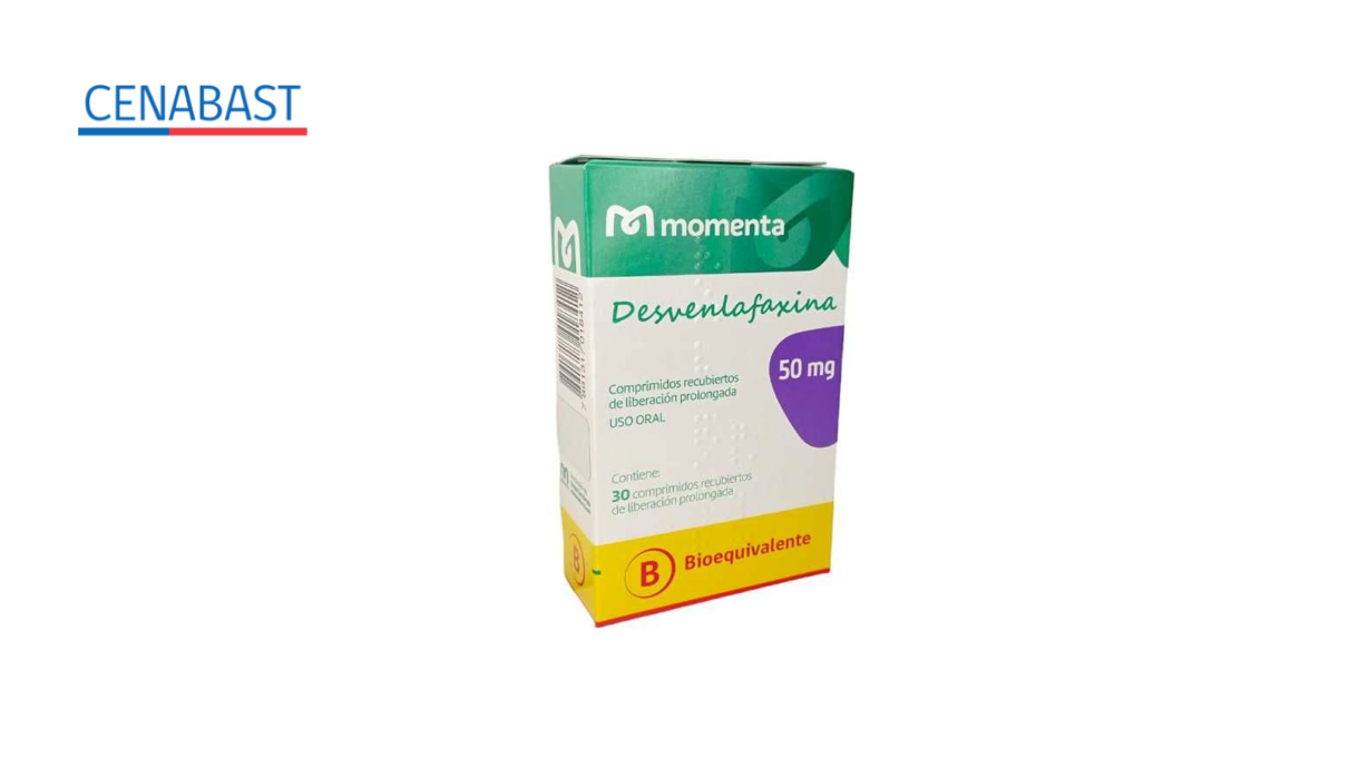 DESVENLAFAXINA 50 MG X 30 COMPRIMIDOS RECUBIERTOS DE LIBERACION PROLONGADA MOMENTA [CENABAST]