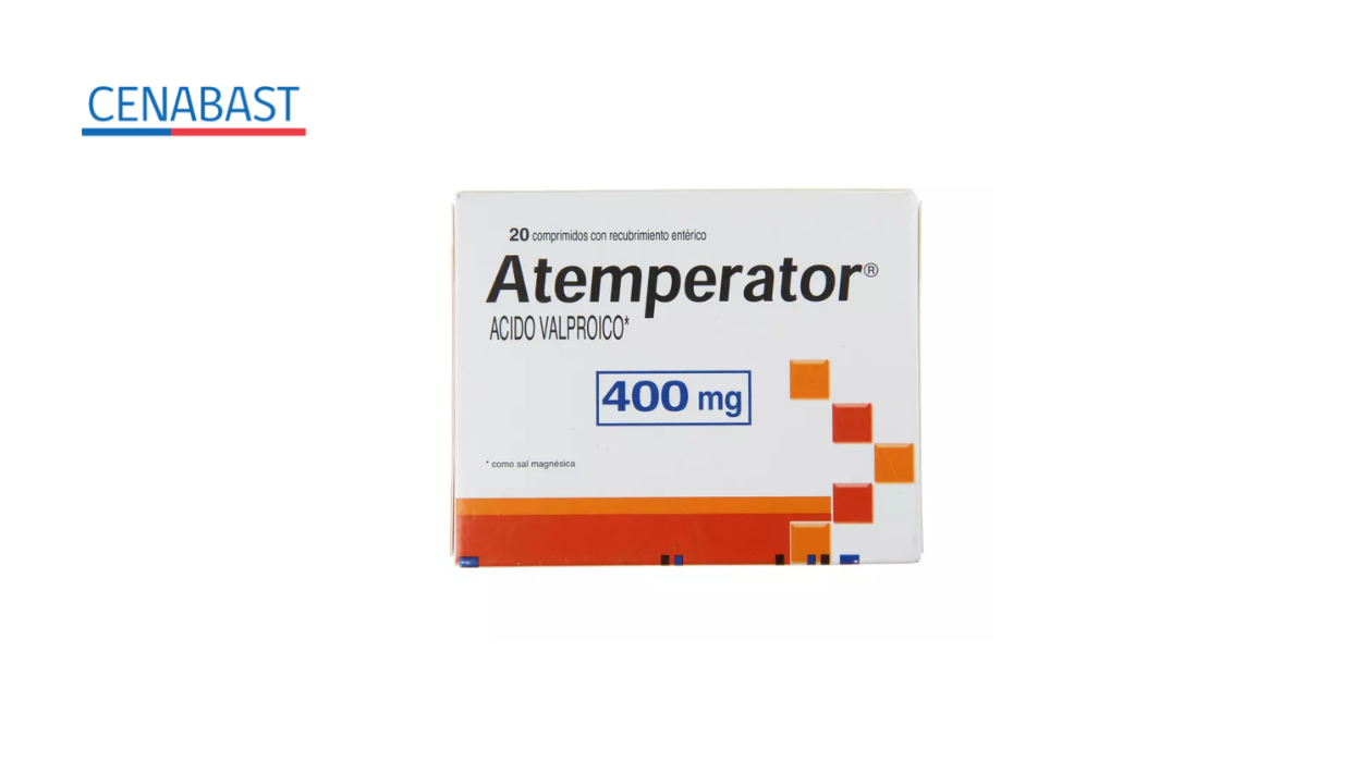 ATEMPERATOR ACIDO VALPROICO 400 MG X 20 COMPRIMIDOS CON RECUBIRIMIENTO ENTERICO [CENABAST]