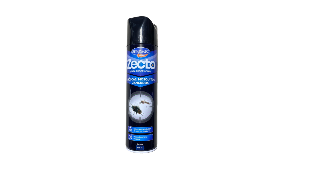 ZECTO INSECTICIDA AEROSOL MOSCAS MOSQUITOS Y ZANCUDOS 400 CC