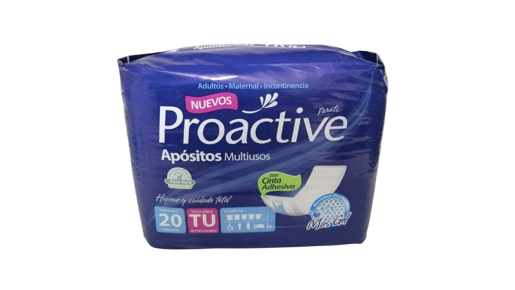 PROACTIVE APOSITOS MULTIUSOS CON CINTA ADHESIVA X 20 UNIDADES TALLA UNICA PRODESA