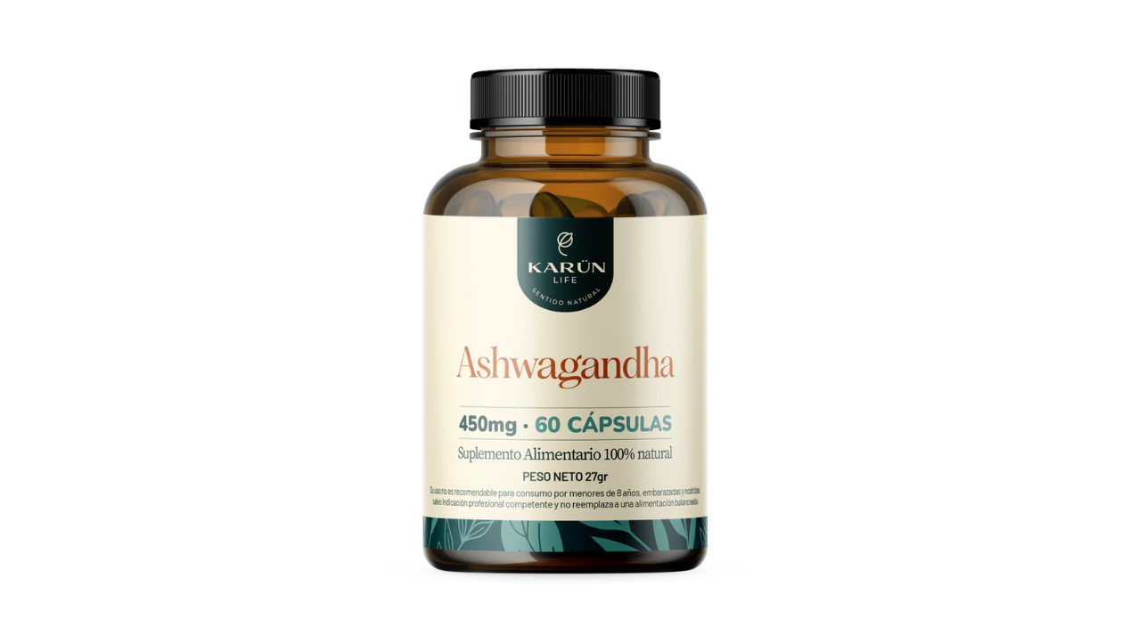 KARUN LIFE ASHWAGANDHA 450 MG SUPLEMENTO ALIMENTARIO X 60 CAPSULAS