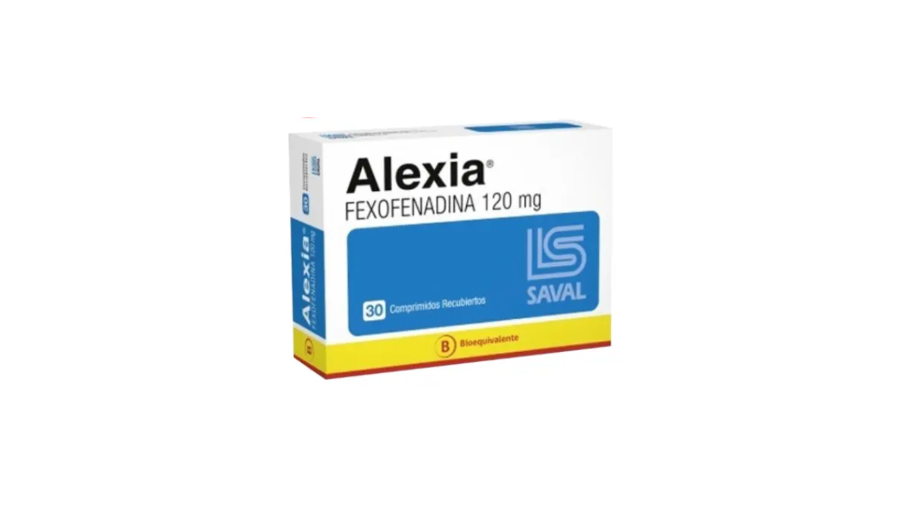 ALEXIA FEXOFENADINA 120 MG X 30 COMPRIDIMOS RECUBIERTOS SAVAL
