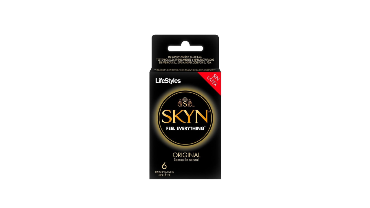 LIFESTYLES SKYN CONDONES SIN LATEX ORIGINAL SENSACION NATURAL X 6 PRESERVATIVOS