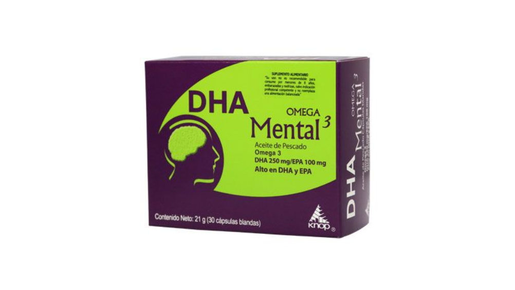 DHA MENTAL OMEGA 3 X 30 CAPSULAS BLANDAS KNOP