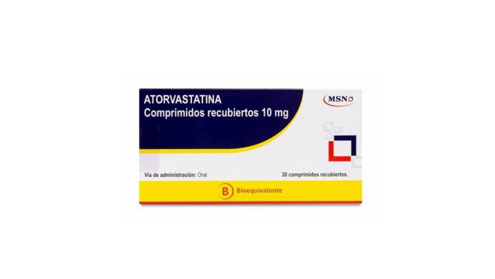 ATORVASTATINA 10 MG X 30 COMPRIMIDOS RECUBIERTOS MSN
