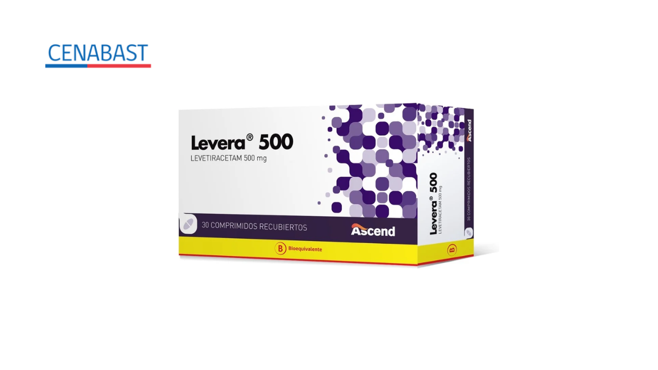 LEVERA LEVETIRACETAM 500 MG X 30 COMPRIMIDOS RECUBIERTOS [CENABAST]
