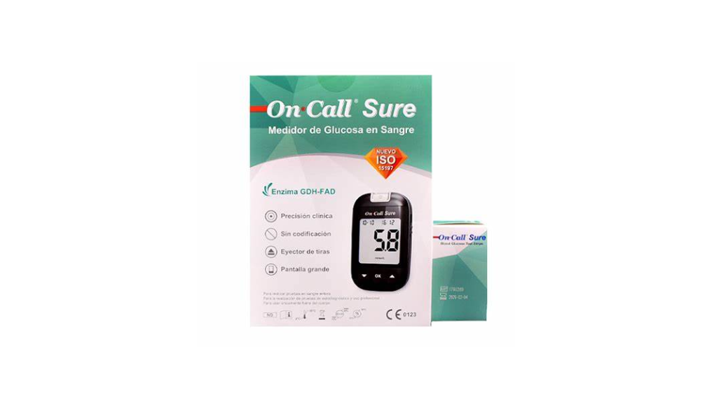 GLUCOMETRO KIT GLICEMIA ON CALL SURE X 1 MEDIDOR DE GLUCOSA EN SANGRE ACON