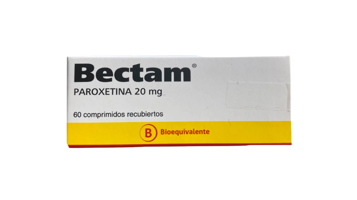 BECTAM PAROXETINA 20MG X 60 COMPRIMIDOS RECUBIERTOS [CENABAST]