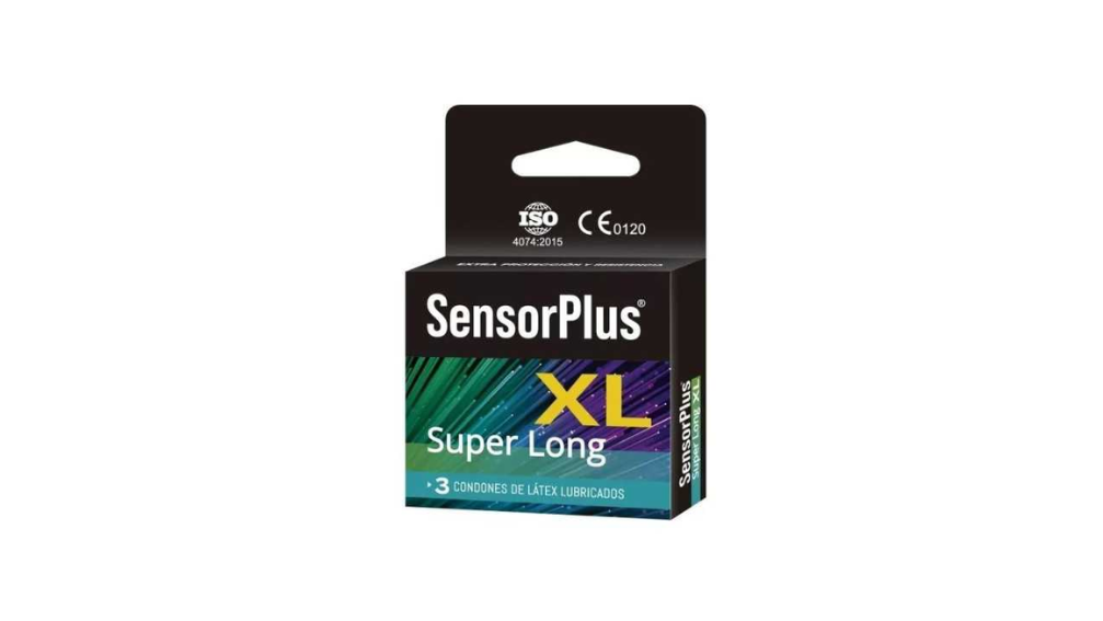 PRESERVATIVOS SENSOR PLUS SUPER LONG XL CONDON X 3 UNIDADES