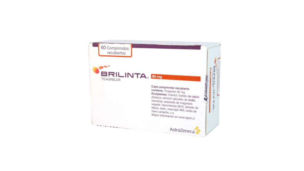 BRILINTA TICAGRELOR 90 MG X 60 COMPRIMIDOS RECUBIERTOS ASTRAZENECA