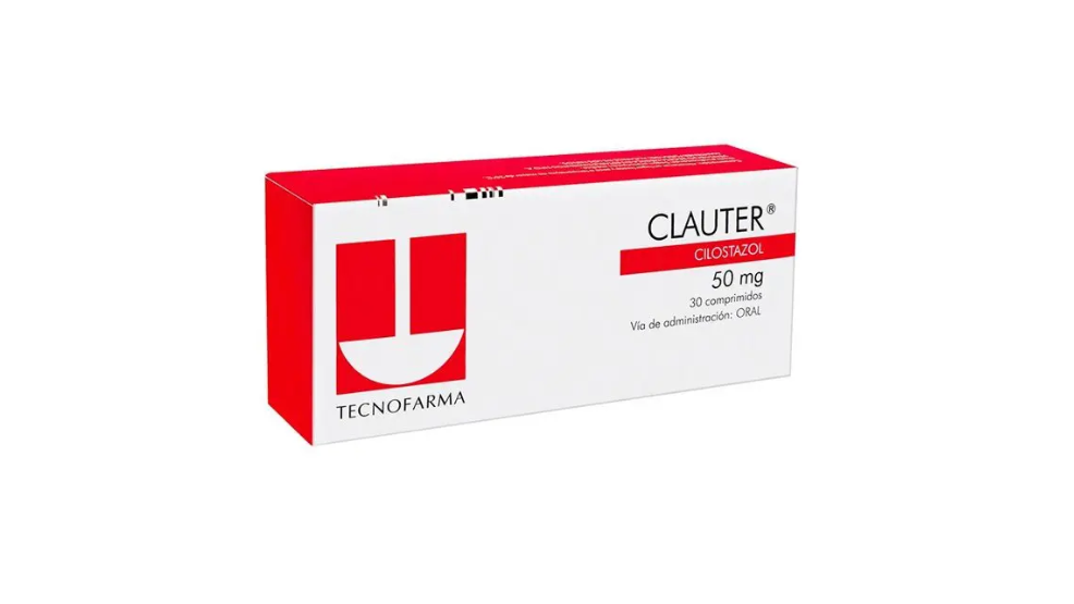 CLAUTER CILOSTAZOL 50MG X 30 COMPRIMIDOS TECNOFARMA