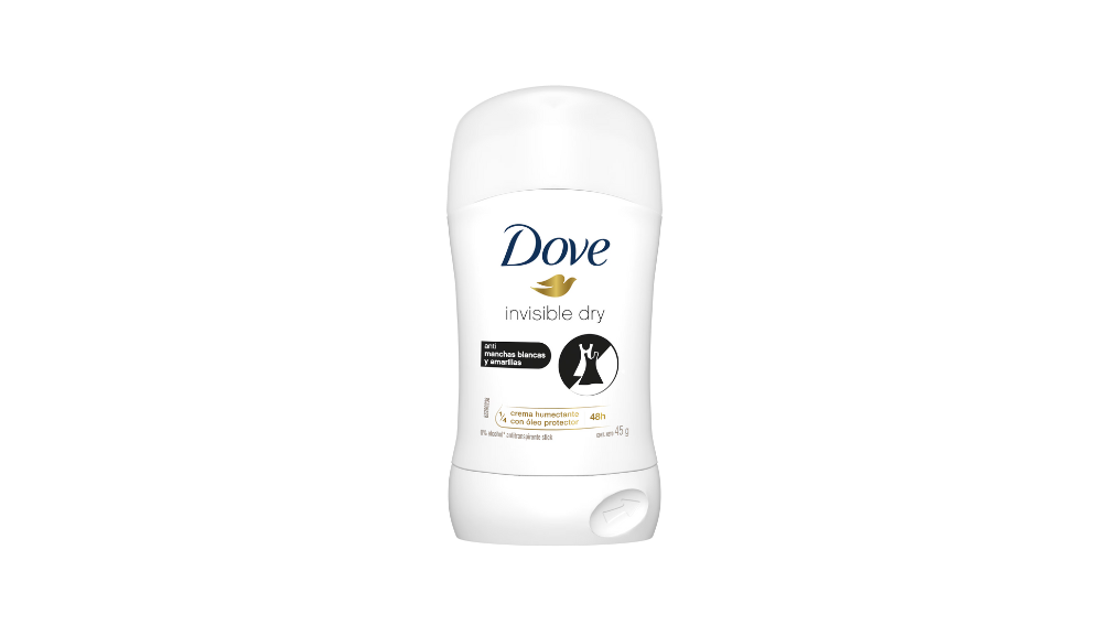 DESODORANTE DOVE INVISIBLE DRY 72H CREMA HUMECTANTE X 45G