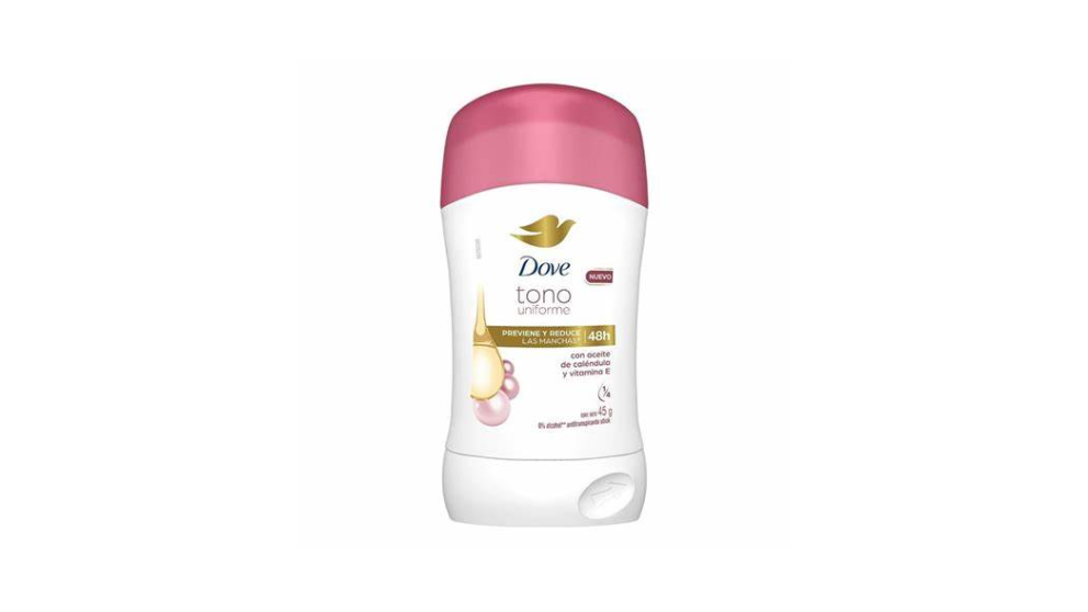 DESODORANTE DOVE TONO UNIFORME 72H CON VITAMINA E X 45 GRAMOS 