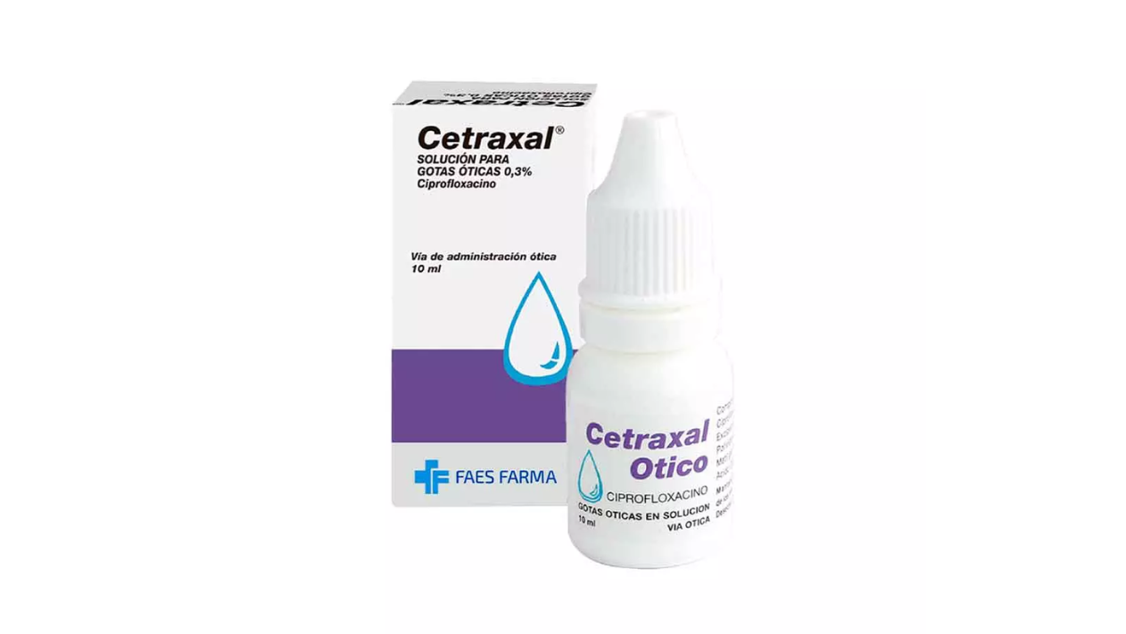 CETRAXAL CIPROFLOXACINO 0,3% GOTAS OTICAS X 10 ML FAES FARMA