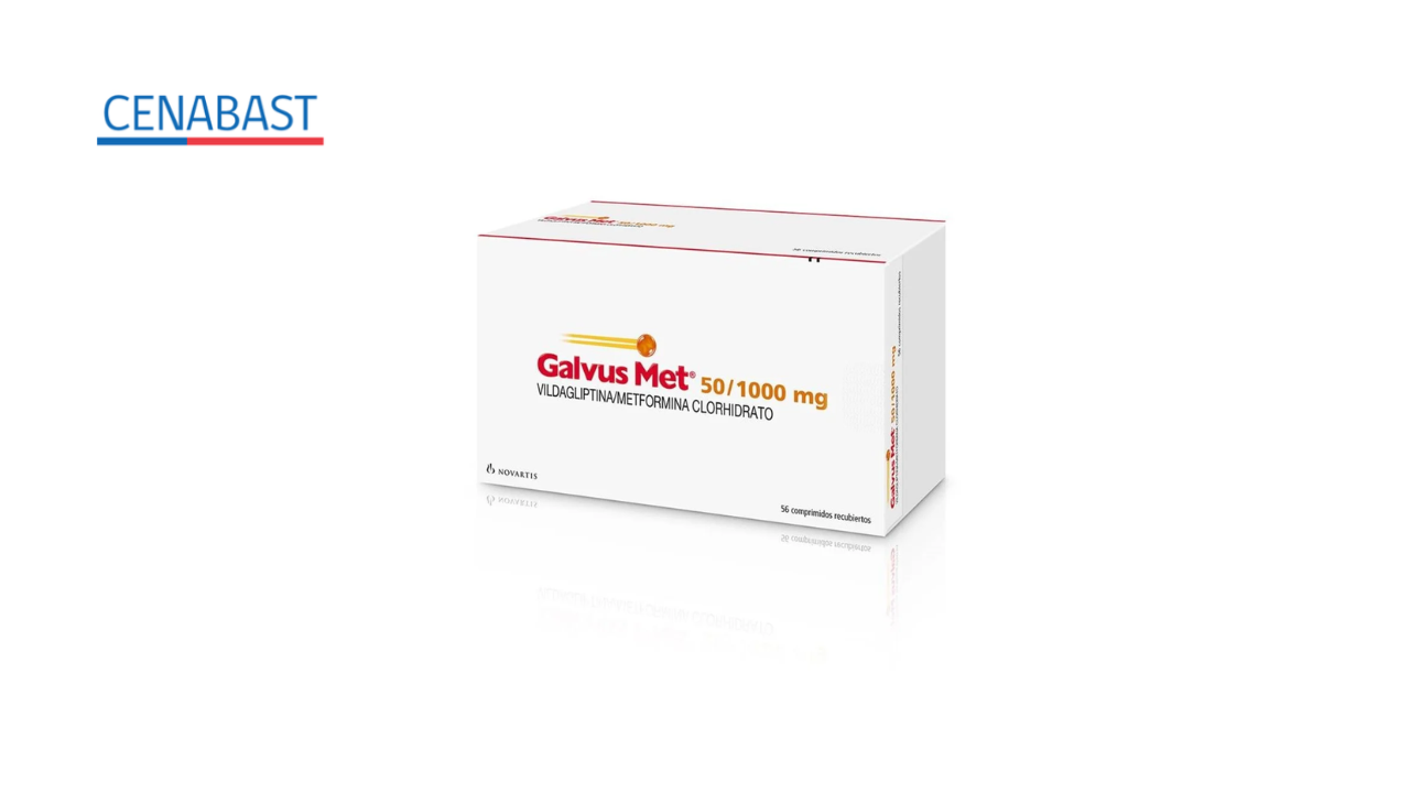 GALVUS MET 50/1000MG VILDAGLIPTINA METFORMINA X 56 COMPRIMIDOS RECUBIERTOS [CENABAST]