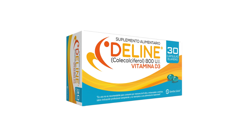DELINE COLECALCIFEROL 800 UI VITAMINA D3  X 30 CAPSULAS BLANDAS