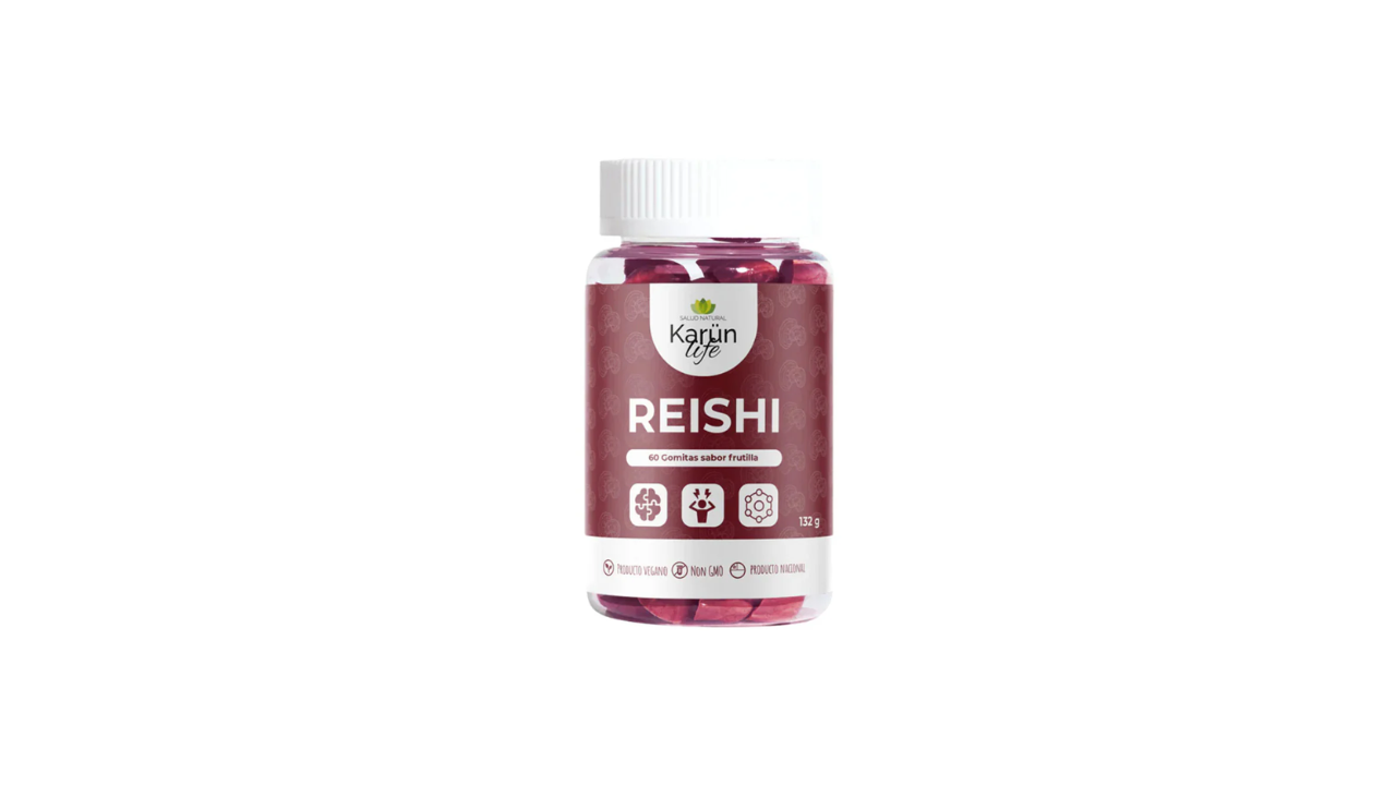 REISHI GOMITAS VEGANAS SABOR FRUTILLA X 60 KARUN LIFE