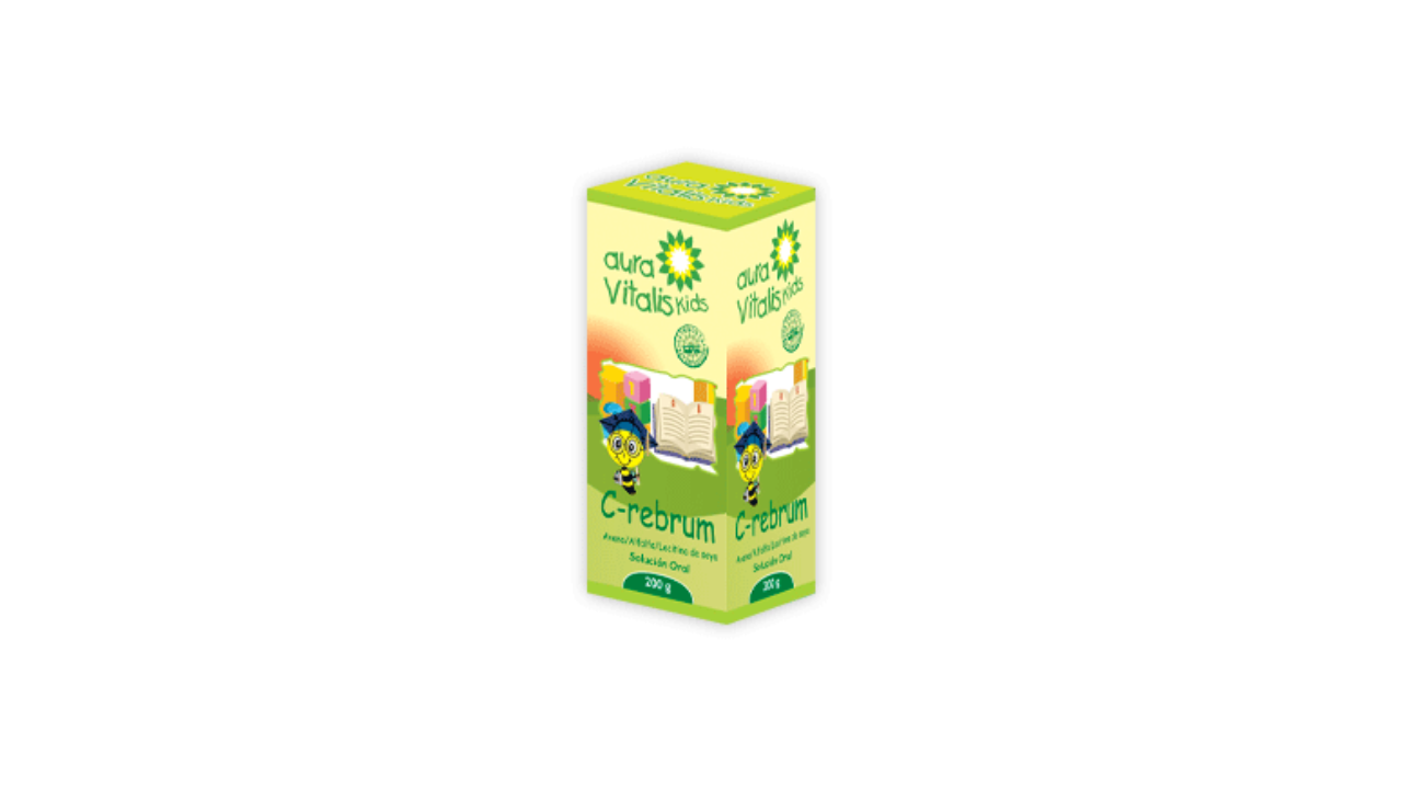 C-REBRUM INFANTIL LECITINA SOYA + ALFALFA + AVENA SOLUCION ORAL X 200 GRAMOS AURA VITALIS