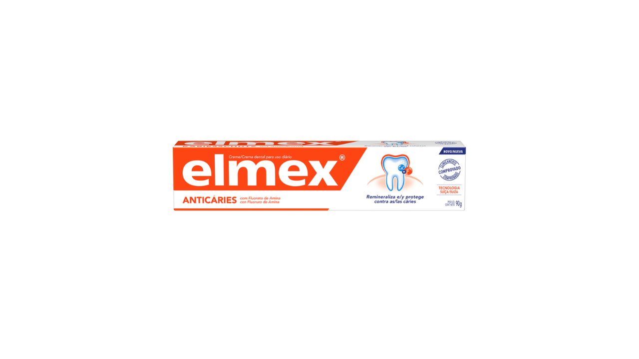 ELMEX CREMA DENTAL ANTICARIES FLUORURO DE AMINA X 90 GRAMOS