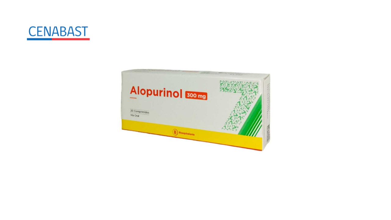 ALOPURINOL 300 MG X 20 COMPRIMIDOS SEVEN PHARMA [CENABAST]
