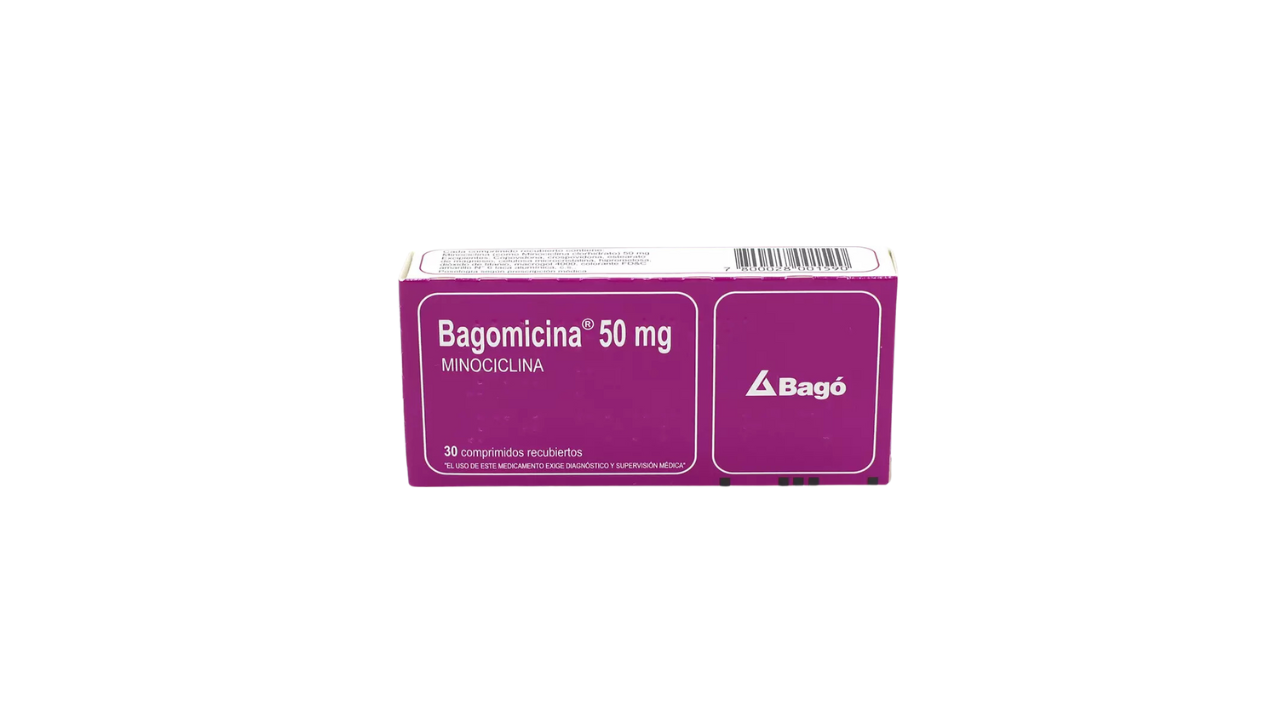BAGOMICINA MINOCICLINA 50 MG X 30 COMPRIMIDOS RECUBIERTOS BAGO 