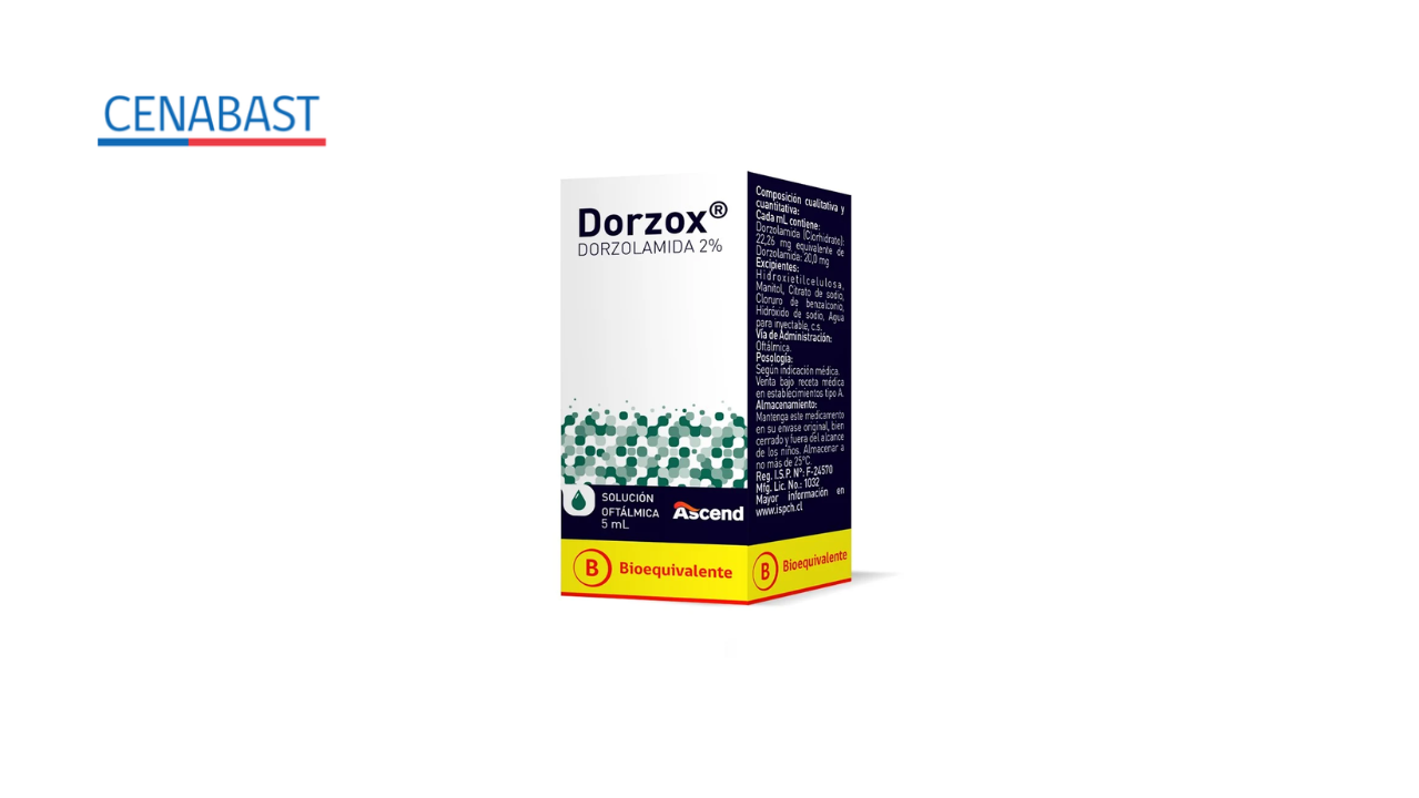 DORZOX DORZOLAMIDA 2% SOLUCION OFTALMICA X 5 ML [CENABAST]