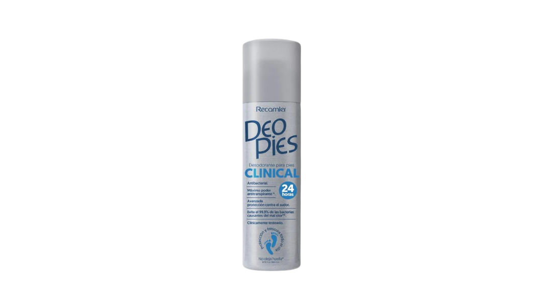 DEO SPRAY DESODORANTE CLINICAL PARA PIES 24H X 260ML