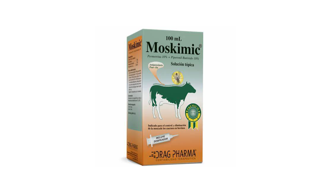 MOSKIMIC PERMETRINA + PIPERONIL BUTOXIDO 10% SOLUCION TOPICA X 100 ML DRAG PHARMA