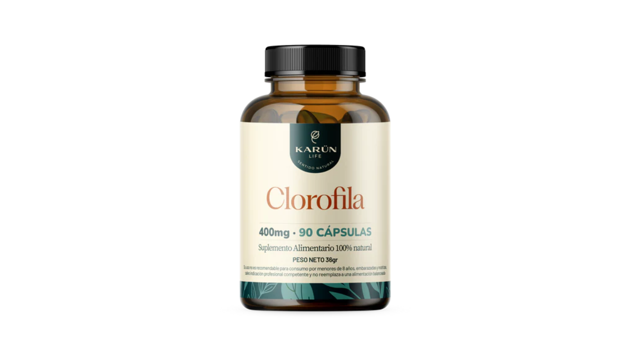 KARUN LIFE CLOROFILA 400 MG SUPLEMENTO ALIMENTARIO X 60 CAPSULAS 