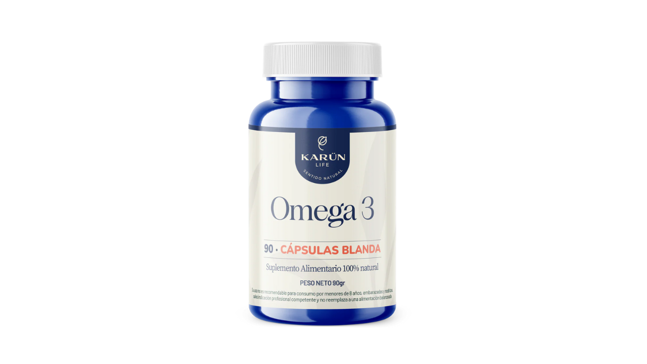 OMEGA 3 SUPLEMENTO ALIMENTARIO X 90 CAPSULAS BLANDAS KARUN LIFE 