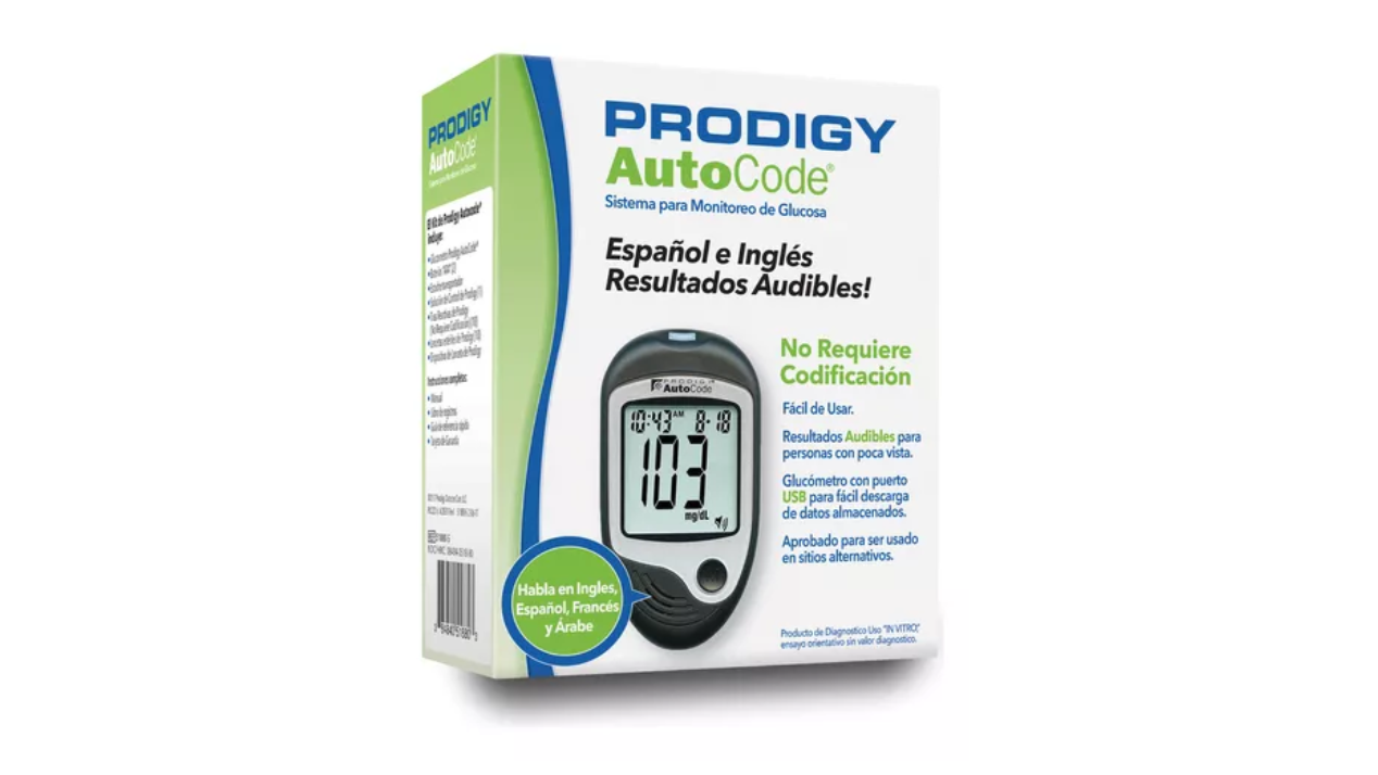 GLUCOMETRO PRODIGY AUTOCODE AUDIBLE X 1 UNIDAD