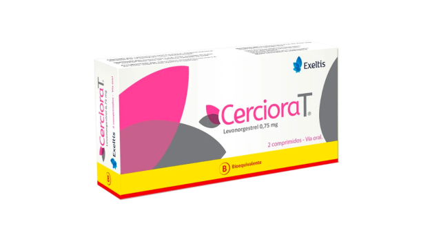 CERCIORAT LEVONORGESTREL 0,75 MG X 2 COMPRIMIDOS
