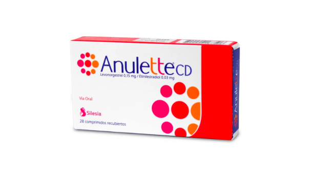 ANULETTE CD LEVONORGESTREL + ETINILESTRADIOL 0,15/0,03 MG X 28 COMPRIMIDOS RECUBIERTOS SILESIA