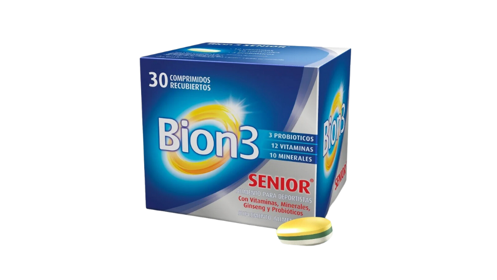 BION 3 SENIOR MULTIVITAMINICO CON PROBIOTICOS X 30 COMPRIMIDOS RECUBIERTOS PROCTER GAMBLE