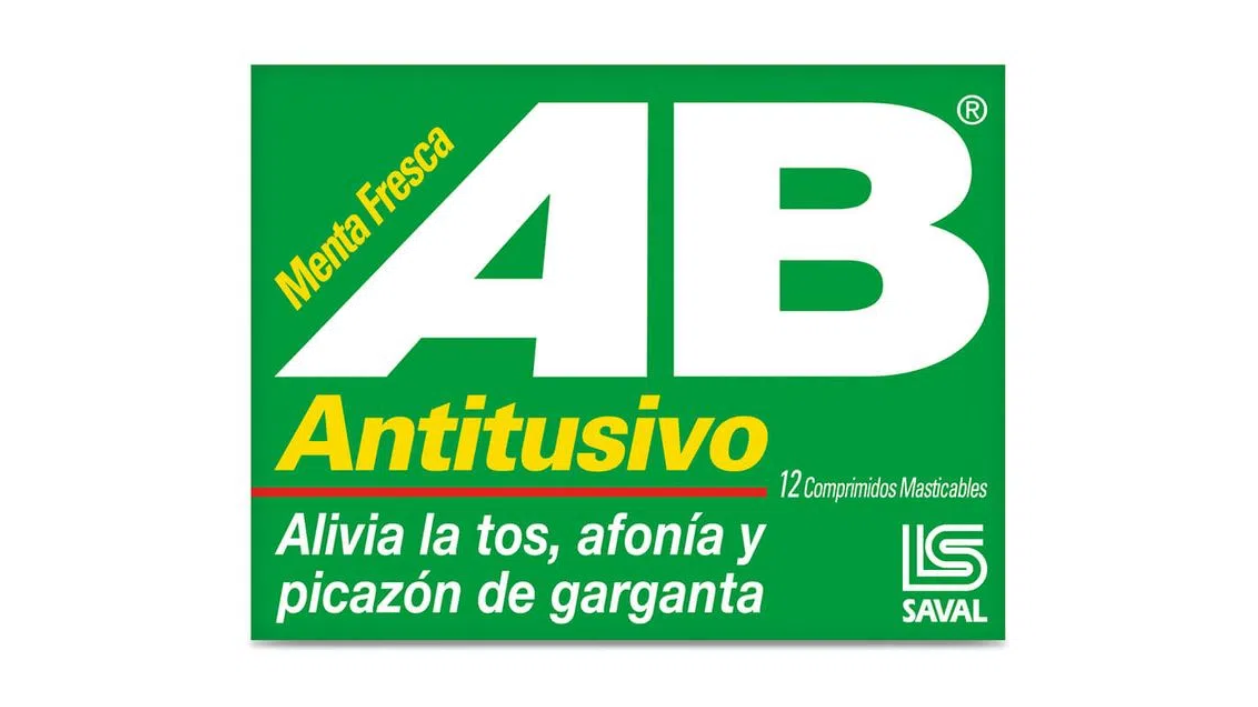 AB ANTITUSIVO MENTA FRESCA CLORHEXIDINA DICLORHIDRATO + NOSCAPINA 5MG/10MG X 12 COMPRIMIDOS MASTICABLES SAVAL