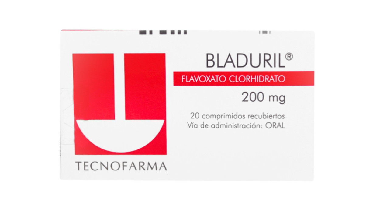 BLADURIL FLAVOXATO CLORHIDRATO 200 MG X 20 COMPRIMIDOS RECUBIERTOS TECNOFARMA