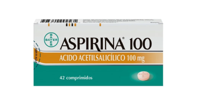 ASPIRINA ACIDO ACETILSALICILICO 100 MG X 42 COMPRIMIDOS