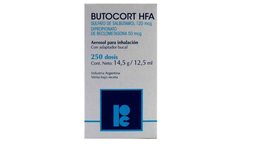 BUTOCORT HFA 120/50 X 250 DOSIS