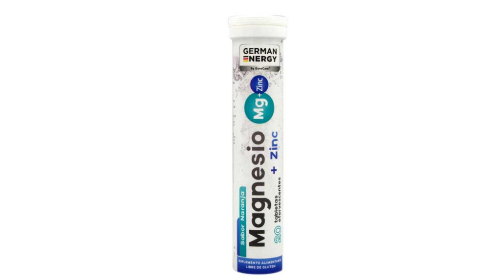 MAGNESIO + ZINC X 20 TABLETAS EFERVESCENTE GERMAN ENERGY 