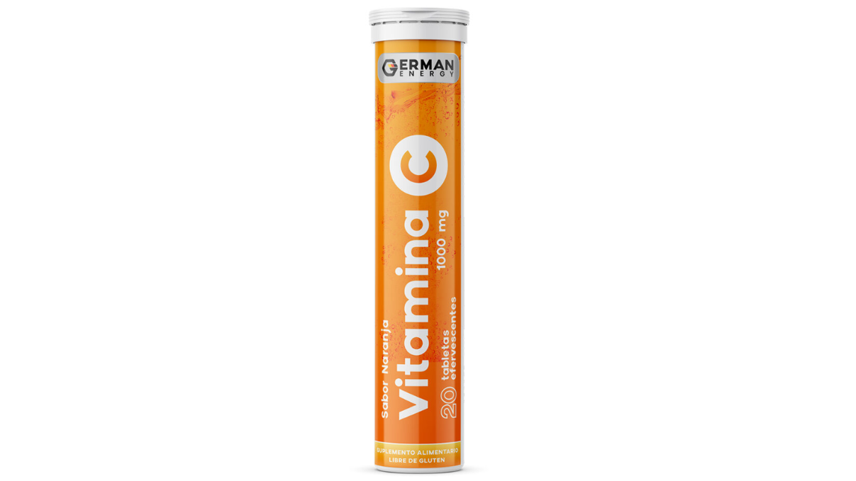 GERMAN ENERGY VITAMINA C NARANJA 1000 MG X 20 TABLETAS EFERVESCENTES