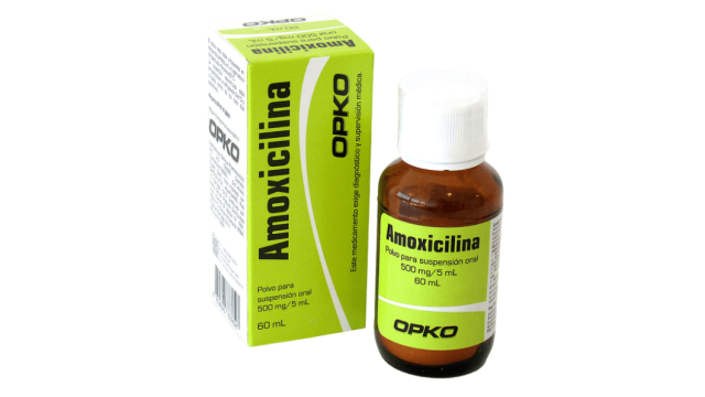 AMOXICILINA 500 MG / 5 ML SUSPENSION ORAL X 60 ML OPKO 