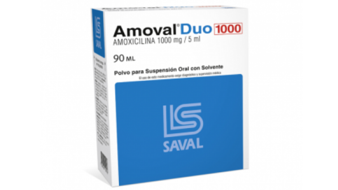 AMOVAL DUO AMOXICILINA 1000 MG / 5 ML X 90 ML