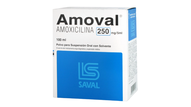 AMOVAL AMOXICILINA 250 MG/5 ML SUSPENSION ORAL X 100 ML SAVAL 