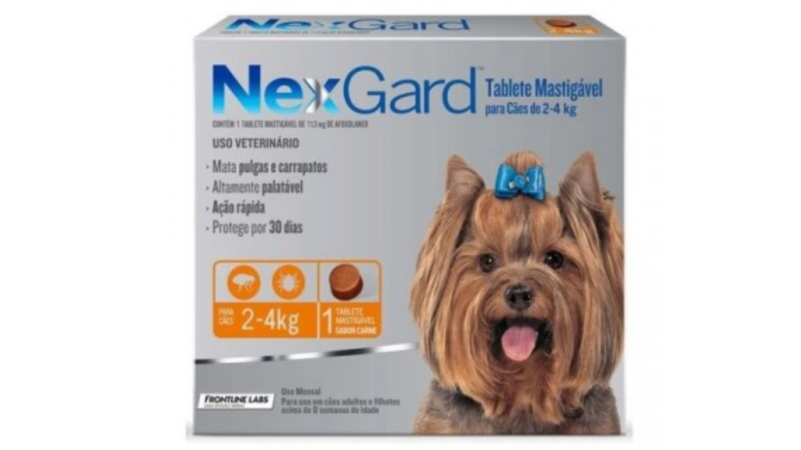 NEXGARD AFOXOLANER 2-4 KG X 1 COMPRIMIDO MASTICABLE