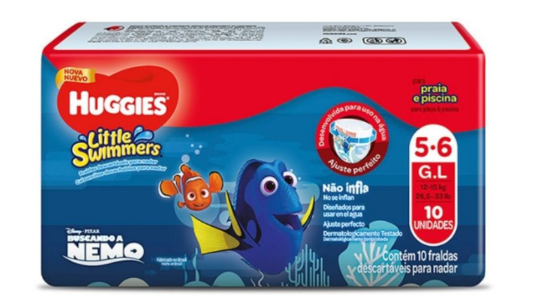 HUGGIES LITTLE SWIMMERS G.L PAÑAL X 10 UNIDADES