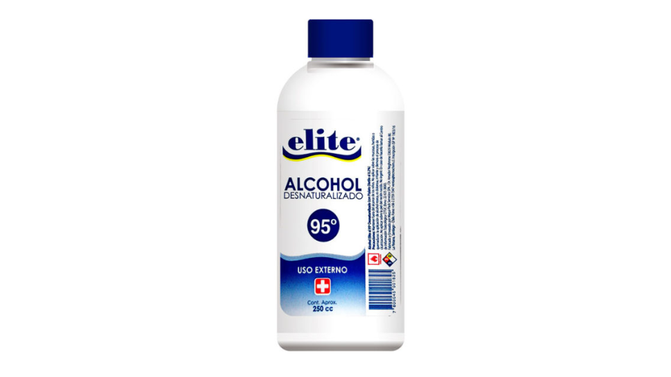 ELITE ALCOHOL DESNATURALIZADO 95 X 250 CC