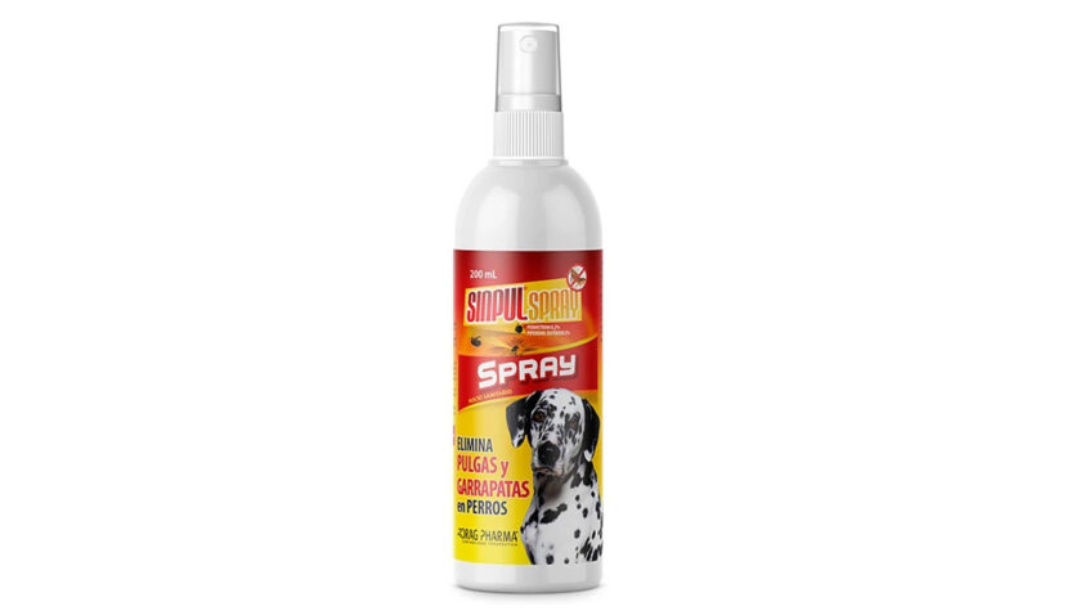 SINPUL SPRAY ELIMINA PULGAS Y GARRAPATAS EN PERRO X 200 ML